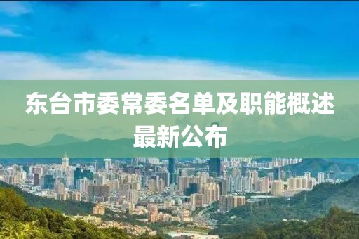 東臺(tái)市委常委名單及職能概述最新公布
