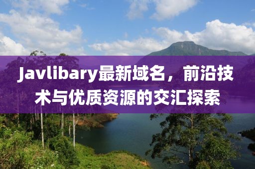 Javlibary最新域名，前沿技術(shù)與優(yōu)質(zhì)資源的交匯探索
