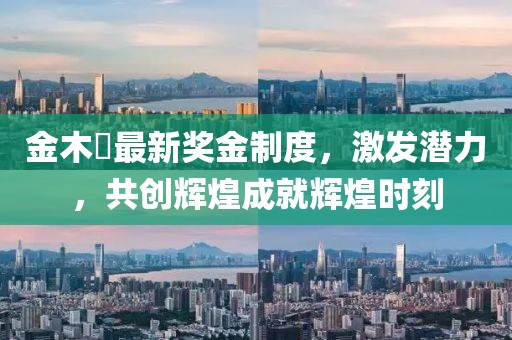金木芃最新獎(jiǎng)金制度，激發(fā)潛力，共創(chuàng)輝煌成就輝煌時(shí)刻